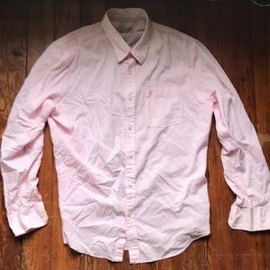 American Eagle Pink Summer Button Up Shirt